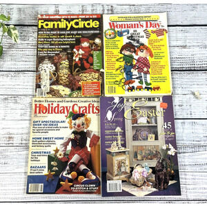 Vintage 4 Piece Magazine Lot Family Circle Woman's Day Better Homes 1983 1985